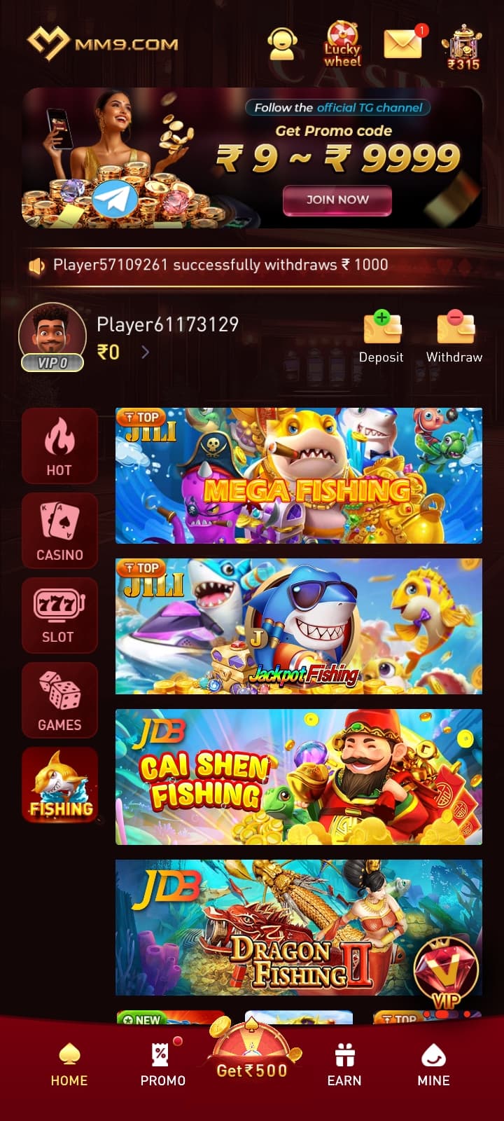 MM9 Fishing Games